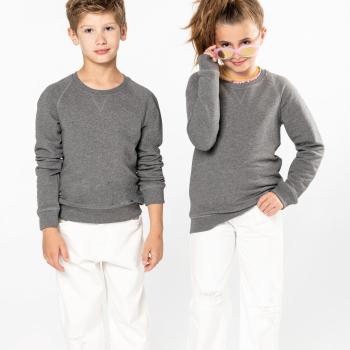 Kids' organic raglan sleeve sweatshirt