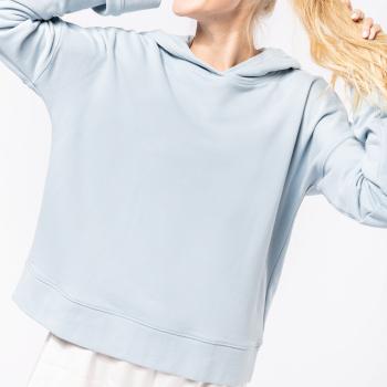 Sweat-shirt capuche lounge Bio femme