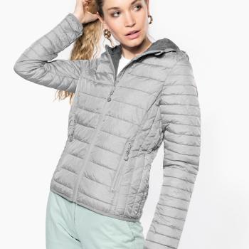 Ladies' lightweight hooded padded jacket