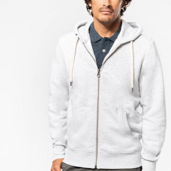 Men’s vintage zipped hooded sweatshirt