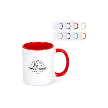 Mug subli Oslo coloré à l'intérieur &amp; anse 300ml