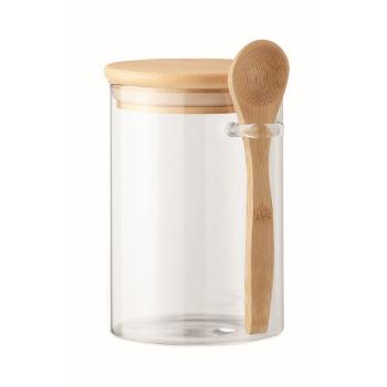 Glass jar with spoon 600 ml    MO6247-22