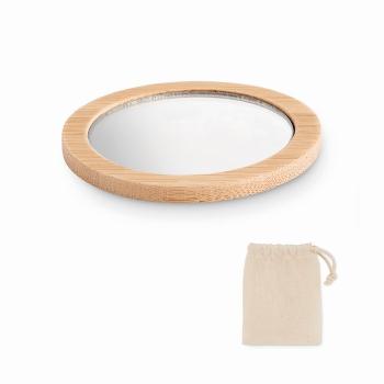 Bamboo make-up mirror          MO6406-40