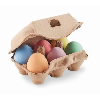 6 chalk eggs in box            MO6479-13