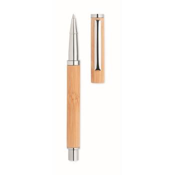 Stylo encre gel en bambou      MO6558-40
