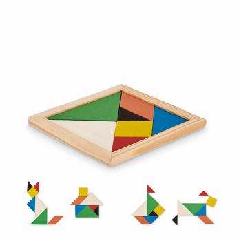 Tangram puzzle in wood         MO6693-40