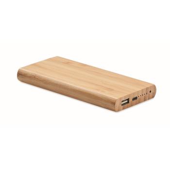 6000 mAh Bamboo power bank     MO6815-40