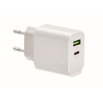18W 2 port USB charger EU plug MO6879-06