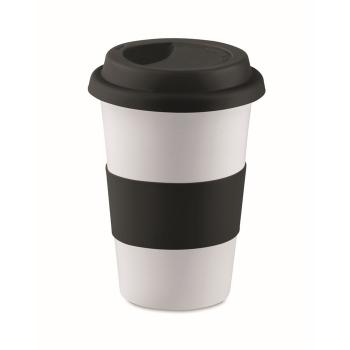 Ceramic mug w/ lid and sleeve  MO7683-03