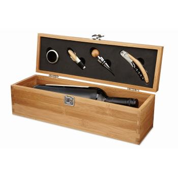 Wine set in bamboo box         MO8293-40