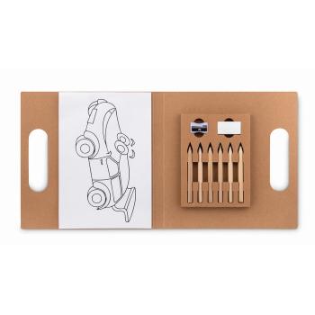 Colouring set with 6 pencils   MO9544-13
