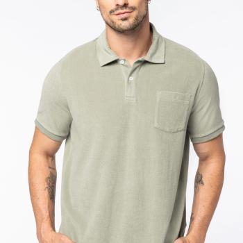 Men's Terry Towel polo shirt - 210gsm