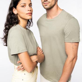 Unisex Organic cotton and linen t-shirt  -150gsm