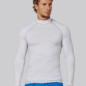 Men's technical long-sleeved T-shirt with UV protection