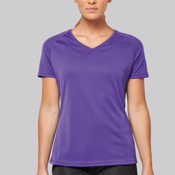 Ladies’ V-neck short-sleeved sports T-shirt