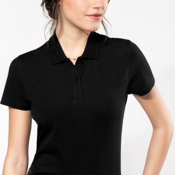 Polo Supima® manches courtes femme