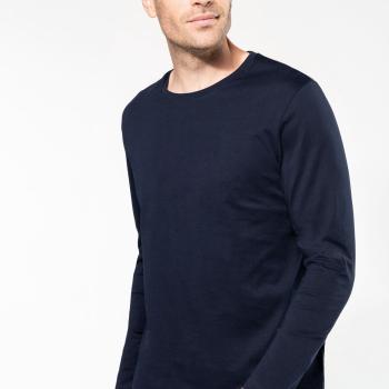 Men's crew neck long-sleeved Supima® t-shirt