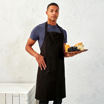 Recycled, organic bib apron