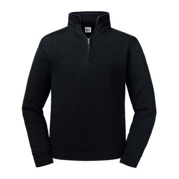 Authentic zipped neck sweatshirt