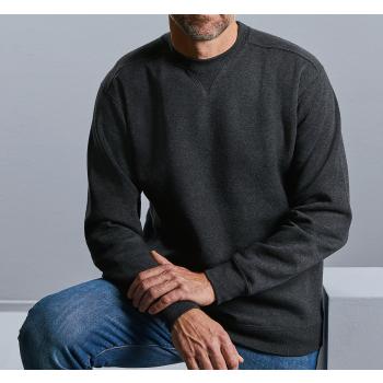 Authentic crew neck melange sweatshirt