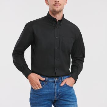 Men's Long-Sleeved Oxford Shirt