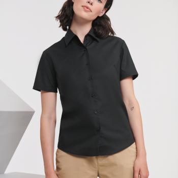 Short-Sleeved Ladies' Oxford Shirt