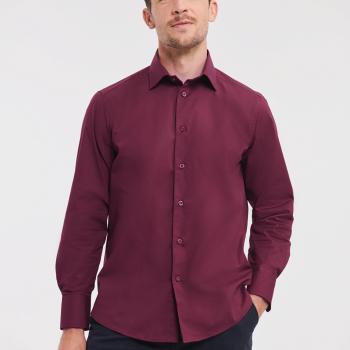 Men's Long-Sleeved Fitted Shirt