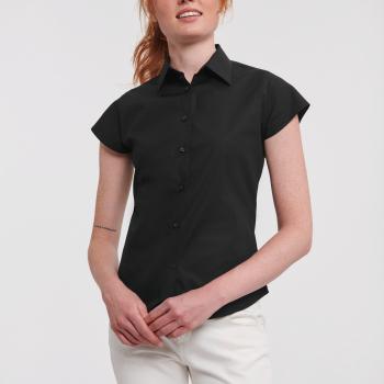 Ladies' Short-Sleeved Fitted Shirt