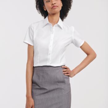 Ladies' Short-Sleeved Herringbone Shirt