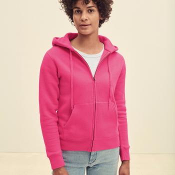 Sweat-shirt femme zippé capuche Premium (62-118-0)