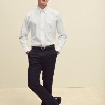 Men's Long-Sleeved Oxford Shirt (65-114-0)