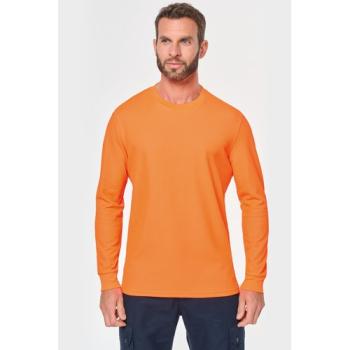 Unisex eco-friendly polycotton long sleeved t-shirt