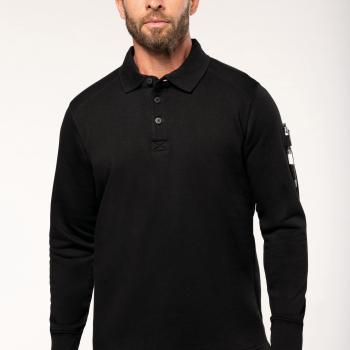 Sweat-shirt col polo homme