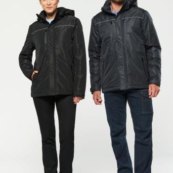 Unisex hooded performance parka