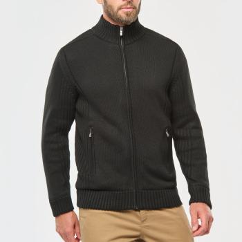 Cardigan doublé polaire homme