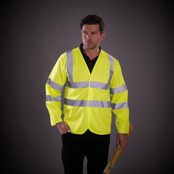 Long-sleeved Hi-vis vest