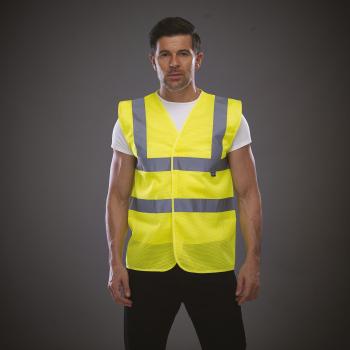 Hi-Vis Recycled Open Mesh Waistcoat