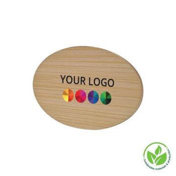 Badge Bamboo Oval