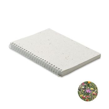 Carnet A5 couv. papier semence SEED RING