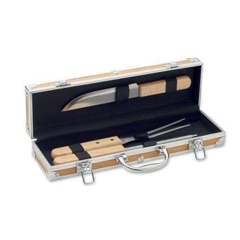 Ustensiles BBQ en acier inox. TOOLDERA