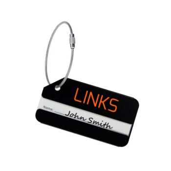 Luggage Tag Aluminium Noir
