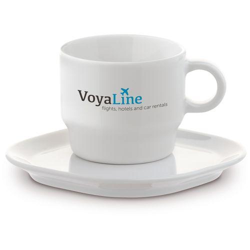 Cup & saucer square Satellite 180ml