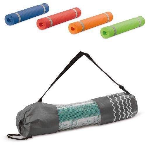 Fitness-yoga mat with carrier