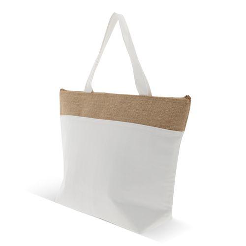 Beach bag Cotton/jute 42x10x30cm