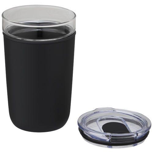 Gobelet en verre Bello de 420 ml avec paroi extérieure en plastique recyclé