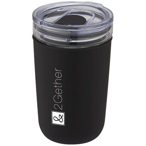 Gobelet en verre Bello de 420 ml avec paroi extérieure en plastique recyclé