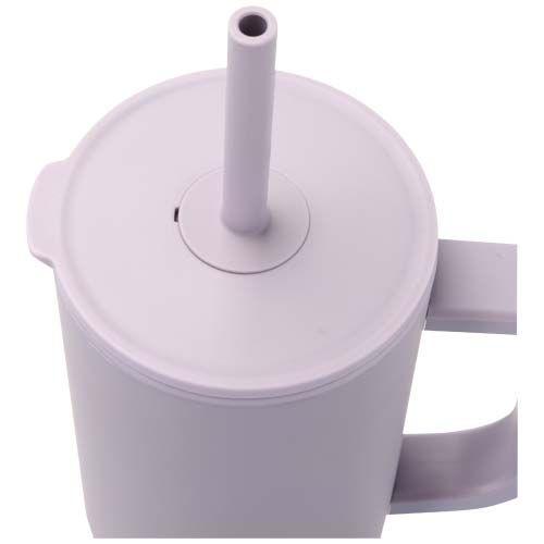 Gobelet isotherme Brady 900 ml certifié RCS avec paille en silicone
