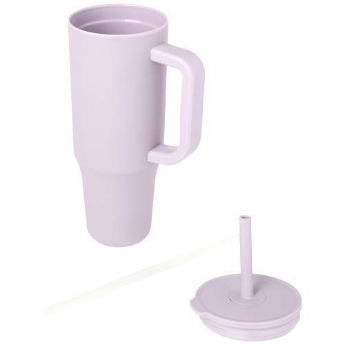 Gobelet isotherme Brady 900 ml certifié RCS avec paille en silicone