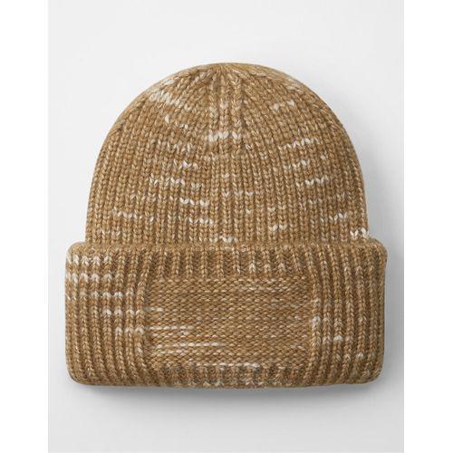 Chunky Knitted Patch Beanie