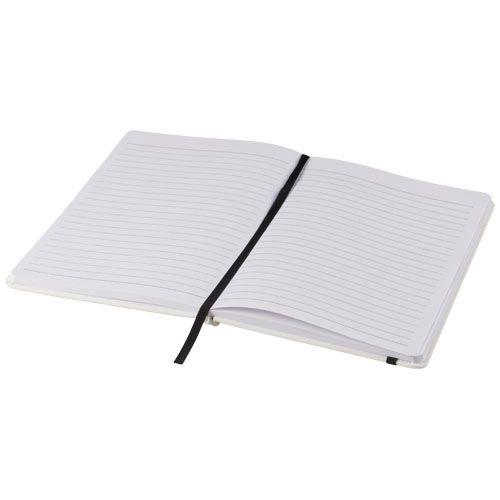 Spectrum A5 white notebook with coloured strap